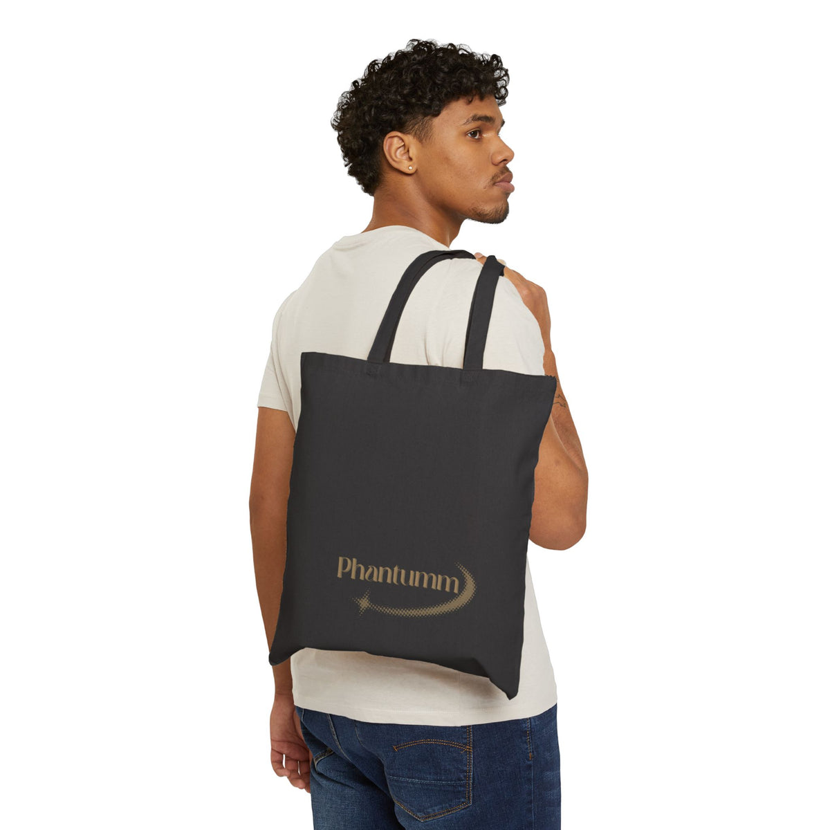 Phantumm Star Trail Canvas Tote — Eco Cotton Book & Market Bag